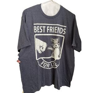 Squirrel Best Friends For Life Heather Blue 2XL T-shirt